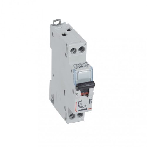 LEGRAND-407734 DX3 kismegszakító 1P+N C1 6000A/10kA