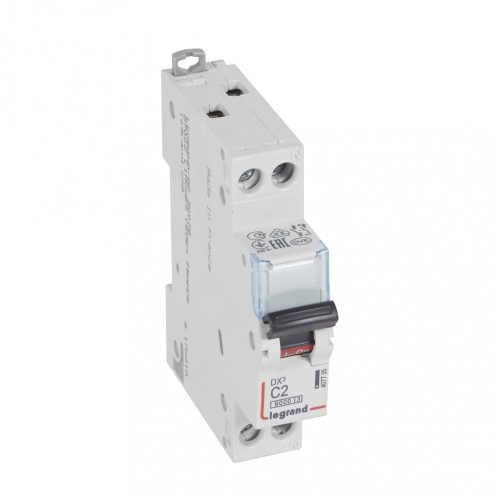 LEGRAND-407735 DX3 kismegszakító 1P+N C2 6000A/10kA