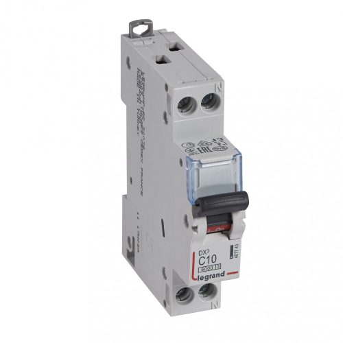 LEGRAND-407740 DX3 kismegszakító 1P+N C10 6000A/10kA