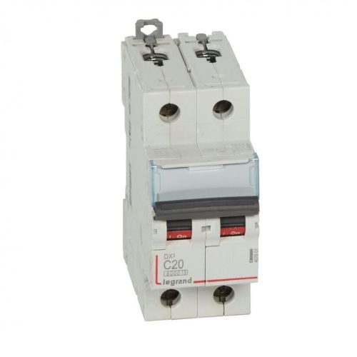 LEGRAND-407801 DX3 kismegszakító 2P C20 6000A/10kA