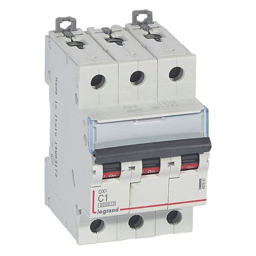 LEGRAND-407851 DX3 kismegszakító 3P C1 6000A/10kA