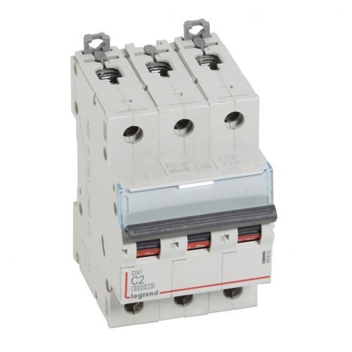 LEGRAND-407852 DX3 kismegszakító 3P C2 6000A/10kA