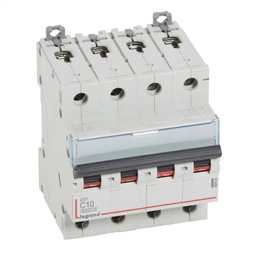 LEGRAND-407926 DX3 kismegszakító 4P C10 6000A/10kA