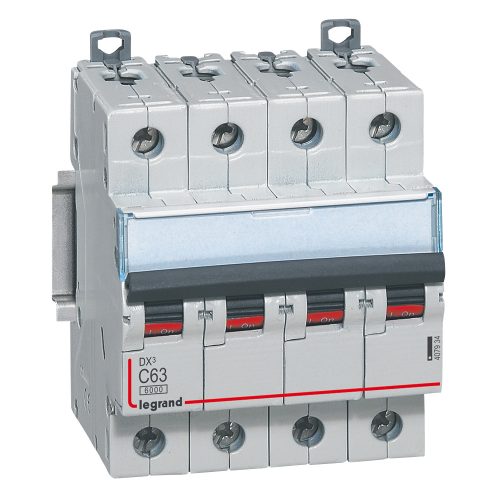 LEGRAND-407934 DX3 kismegszakító 4P C63 6000A/10kA