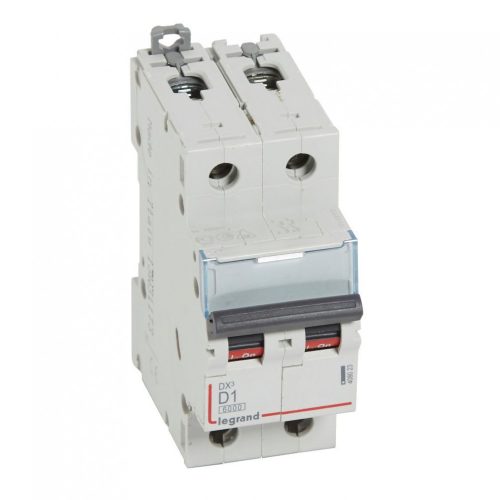 LEGRAND-408023 DX3 kismegszakító 2P D1 6000A/10kA