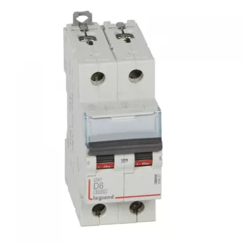 LEGRAND-408027 DX3 kismegszakító 2P D6 6000A/10kA