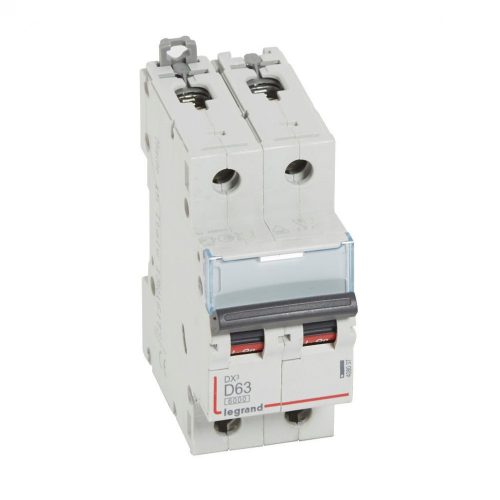 LEGRAND-408037 DX3 kismegszakító 2P D63 6000A/10kA