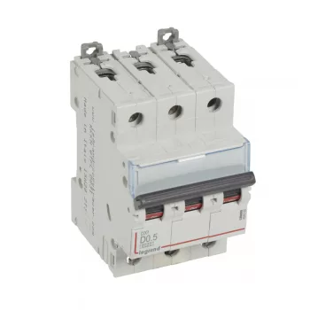 LEGRAND-408080 DX3 kismegszakító 3P D0,5 6000A/10kA