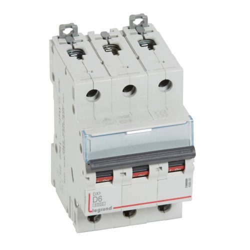 LEGRAND-408085 DX3 kismegszakító 3P D6 6000A/10kA