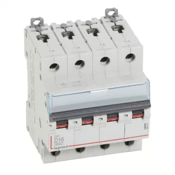LEGRAND-408147 DX3 kismegszakító 4P D16 6000A/10kA