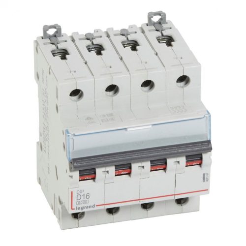 LEGRAND-408147 DX3 kismegszakító 4P D16 6000A/10kA