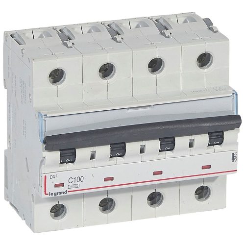 LEGRAND-408704 DX3 kismegszakító 4P C100 10000A/16kA