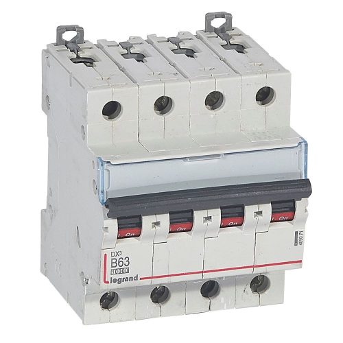 LEGRAND-409071 DX3 kismegszakító 4P B63 10000A / 16 kA