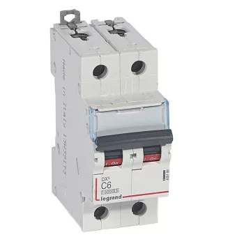 LEGRAND-409199 DX3 kismegszakító 2P C6 10000A / 16 kA