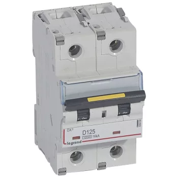 LEGRAND-409460 DX3 kismegszakító 2P D125 10000A/16kA