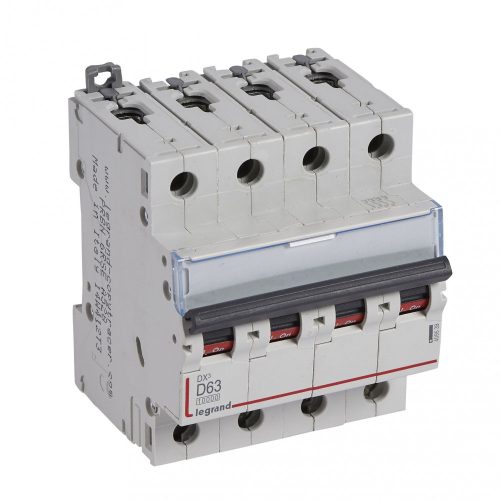 LEGRAND-409539 DX3 kismegszakító 4P D63 10000A / 16 kA