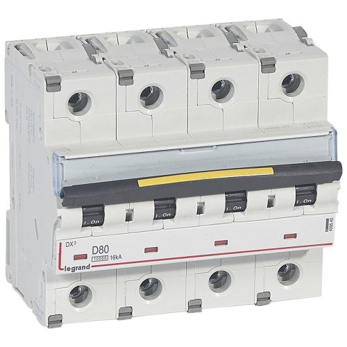 LEGRAND-409540 DX3 kismegszakító 4P D80 10000A/16kA
