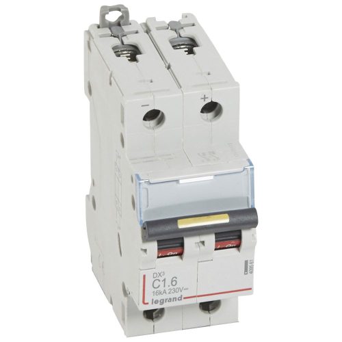 LEGRAND-409561 DX3-DC egyenáramú kismegszakítók 2P C1.6 16KA