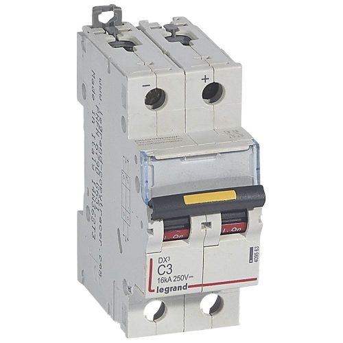LEGRAND-409563 DX3-DC egyenáramú kismegszakítók 2P C3 16KA