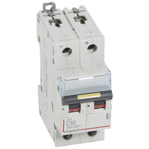 LEGRAND-409573 DX3-DC egyenáramú kismegszakítók 2P C50 16KA