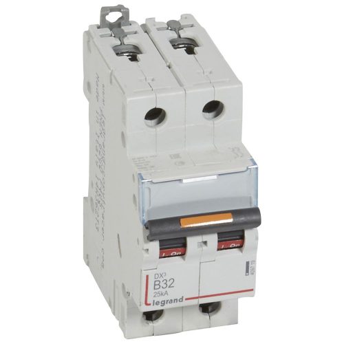 LEGRAND-409719 DX3 kismegszakító 25kA 2P 230/400V~ B32
