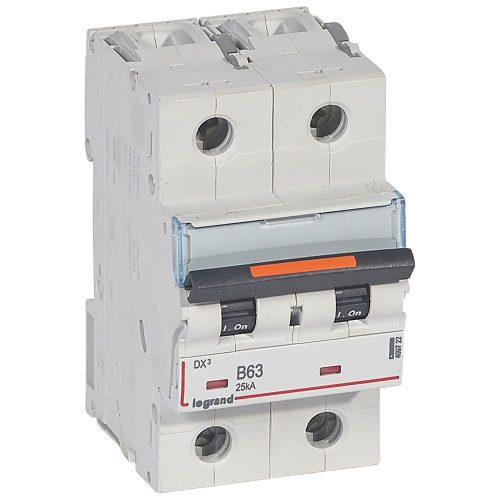 LEGRAND-409722 DX3 kismegszakító 25kA 2P 230/400V~ B63