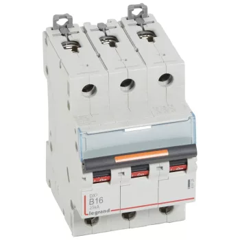 LEGRAND-409729 DX3 kismegszakító 25kA 3P 400V~ B16