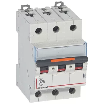 LEGRAND-409731 DX3 kismegszakító 25kA 3P 400V~ B25