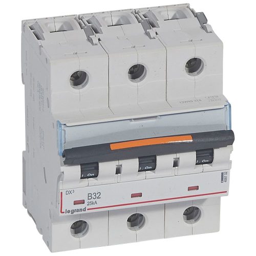 LEGRAND-409732 DX3 kismegszakító 25kA 3P 400V~ B32
