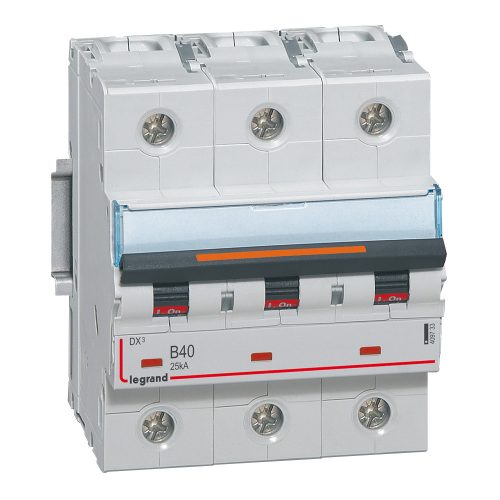 LEGRAND-409733 DX3 kismegszakító 25kA 3P 400V~ B40