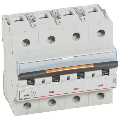 LEGRAND-409745 DX3 kismegszakító 25kA 4P 400V~ B32