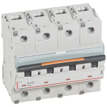LEGRAND-409750 DX3 kismegszakító 25kA 4P 400V~ B100