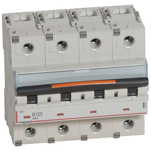 LEGRAND-409751 DX3 kismegszakító 25kA 4P 400V~ B125