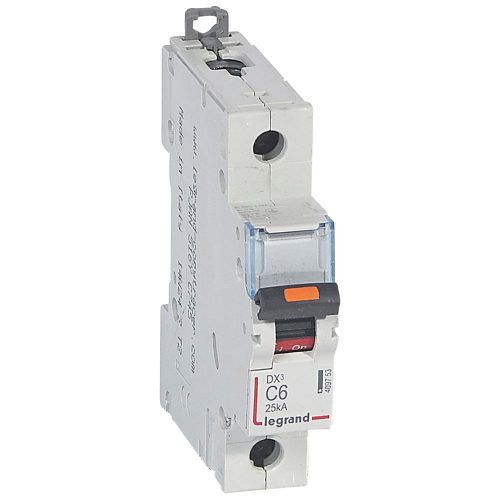 LEGRAND-409753 DX3 kismegszakító 25kA 1P 230/400V~ C6