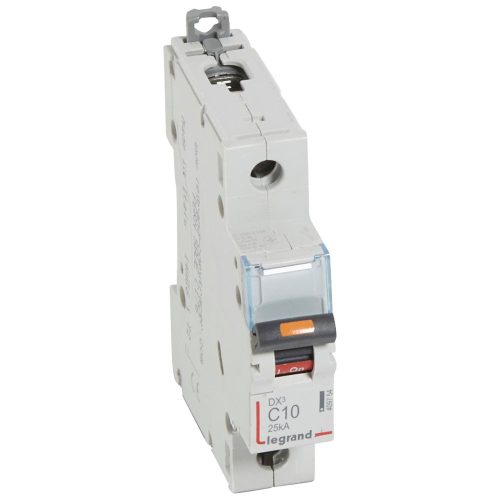 LEGRAND-409754 DX3 kismegszakító 25kA 1P 230/400V~ C10