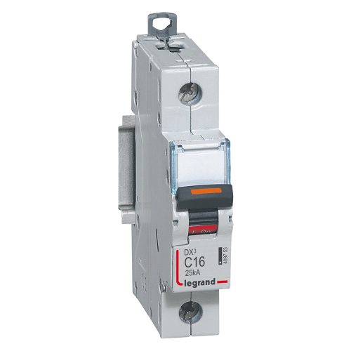 LEGRAND-409755 DX3 kismegszakító 25kA 1P 230/400V~ C16