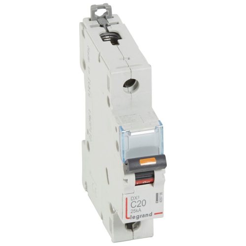LEGRAND-409756 DX3 kismegszakító 25kA 1P 230/400V~ C20