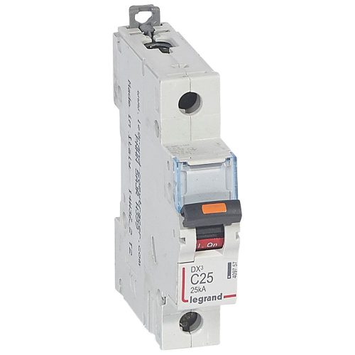 LEGRAND-409757 DX3 kismegszakító 25kA 1P 230/400V~ C25