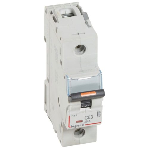 LEGRAND-409761 DX3 kismegszakító 25kA 1P 230/400V~ C63