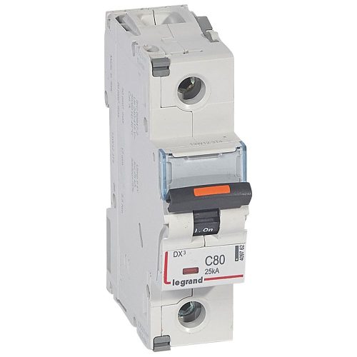 LEGRAND-409762 DX3 kismegszakító 25kA 1P 230/400V~ C80