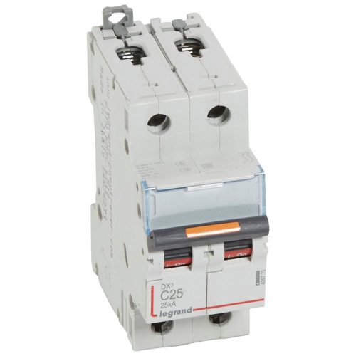 LEGRAND-409770 DX3 kismegszakító 25kA 2P 230/400V~ C25