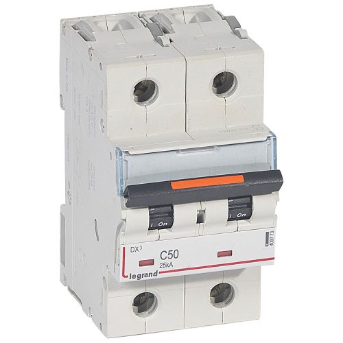 LEGRAND-409773 DX3 kismegszakító 25kA 2P 230/400V~ C50
