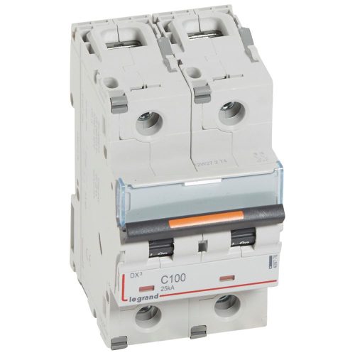 LEGRAND-409776 DX3 kismegszakító 25kA 2P 230/400V~ C100