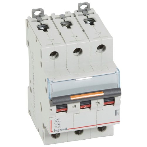 LEGRAND-409778 DX3 kismegszakító 25kA 3P 400V~ C2