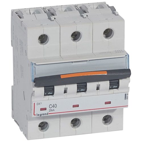 LEGRAND-409785 DX3 kismegszakító 25kA 3P 400V~ C40