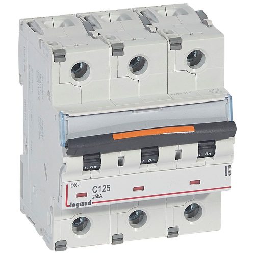 LEGRAND-409790 DX3 kismegszakító 25kA 3P 400V~ C125