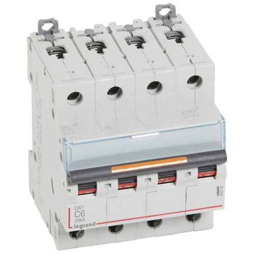 LEGRAND-409792 DX3 kismegszakító 25kA 4P 400V~ C6
