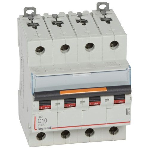 LEGRAND-409793 DX3 kismegszakító 25kA 4P 400V~ C10