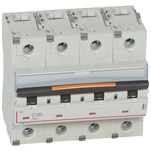 LEGRAND-409802 DX3 kismegszakító 25kA 4P 400V~ C100