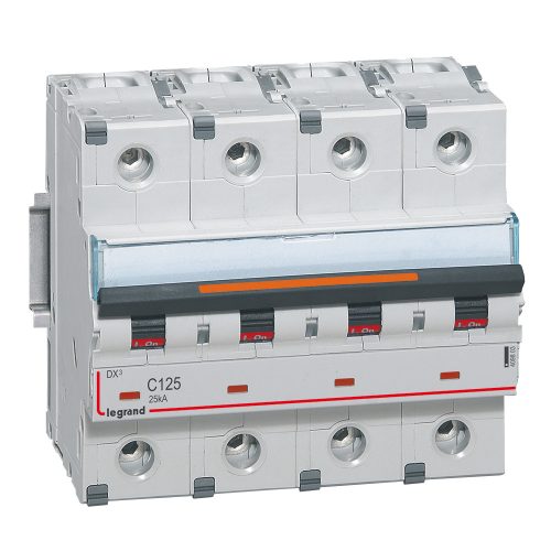 LEGRAND-409803 DX3 kismegszakító 25kA 4P 400V~ C125